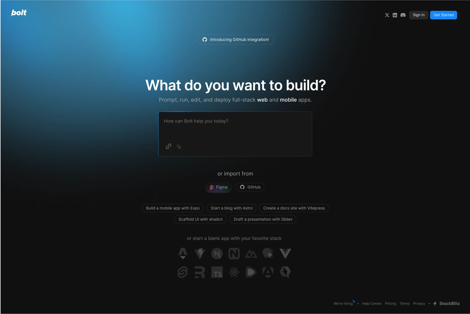۸. Bolt.new؛ ساخت سریع اپلیکیشن در مرورگر